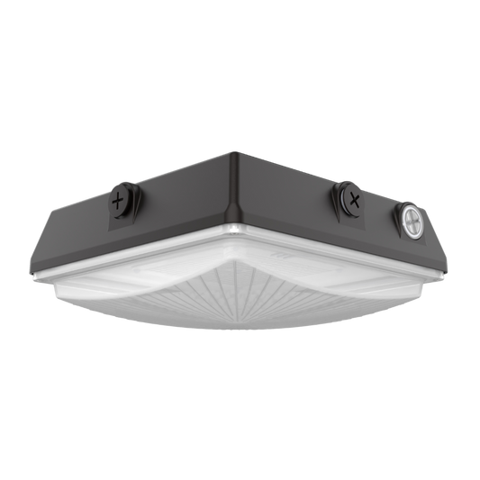 G-Lite | LED-3982 Series LED Canopy Light W/Photocell | Up to 16,878 Lumens | CCT & Wattage Selectable | 120 - 277V | Bronze