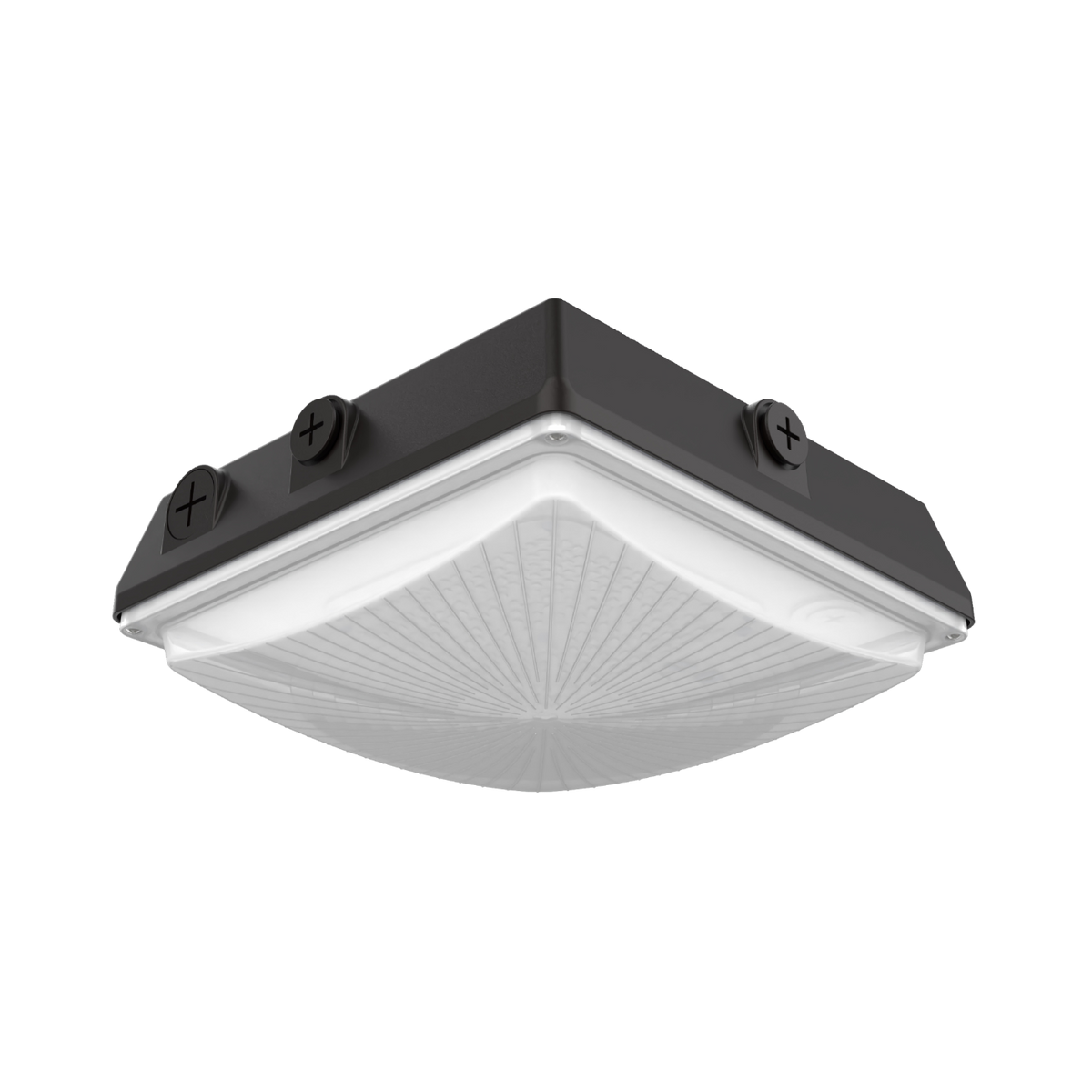 G-Lite | LED-3946 Series LED Canopy Light W/Photocell | Up to 8263 Lumens | CCT & Wattage Selectable | 120 - 277V | Bronze