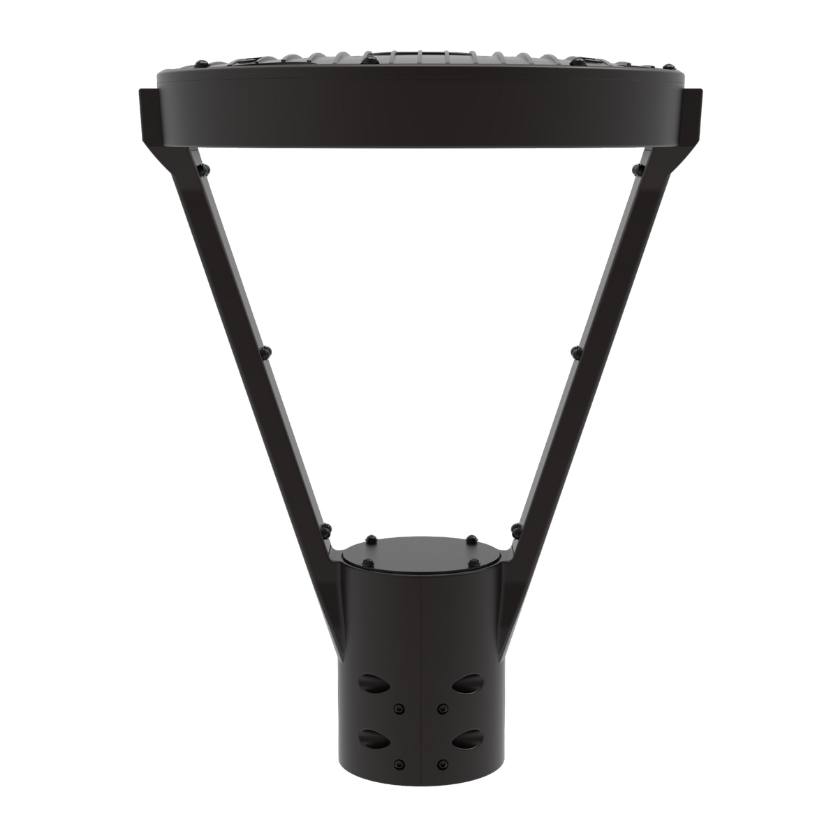 LED post top light_straight on and view of top