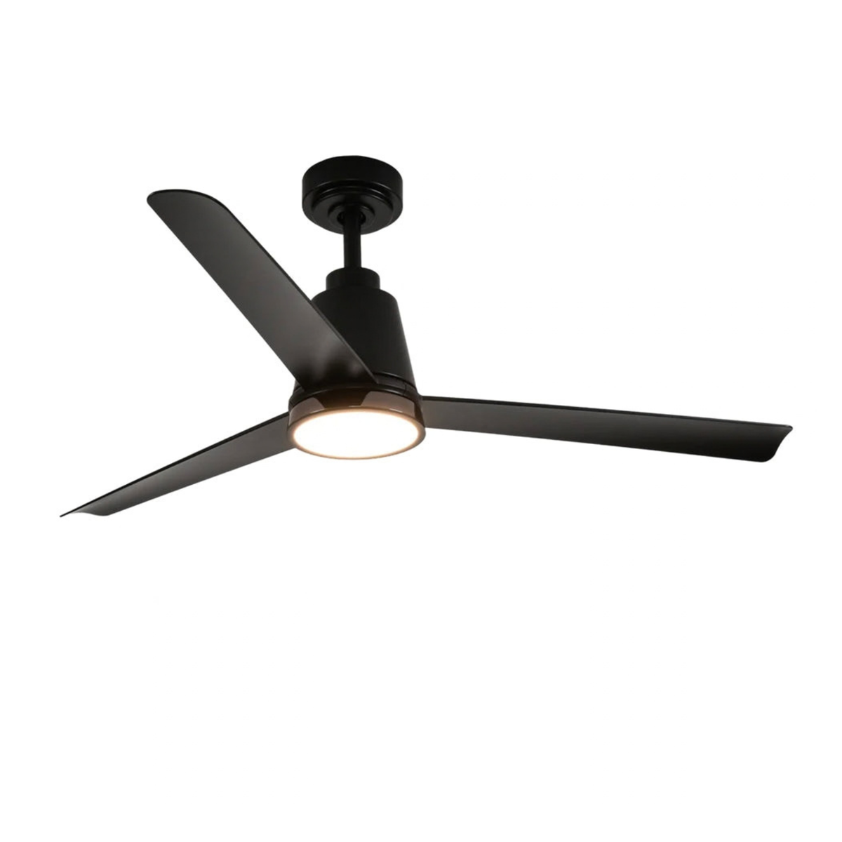 Medinah Power | 1200 Lumens | MOAB Series | 18W | CCT Selectable | 6-Speed Selectable | Black  Finish with Black Blades