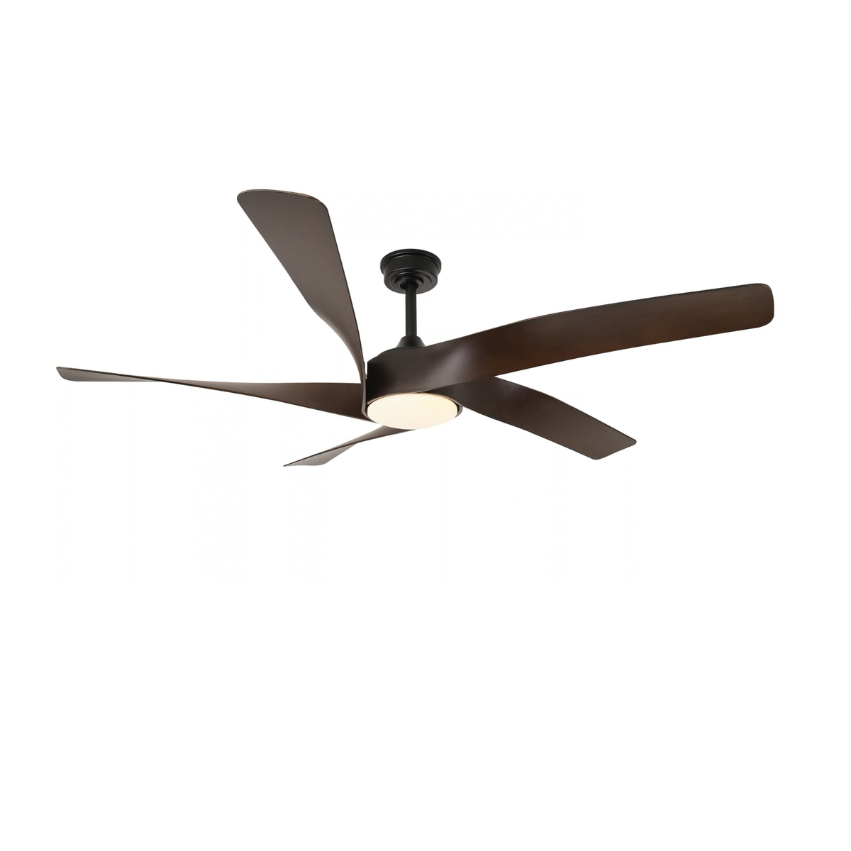 Medinah Power | RENO Series | 18W | 6-Speed Selectable | Matte Black Finish with Brown Blades | Up Light and Down Light Options