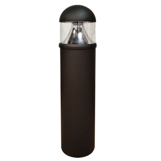 C-Lite 8-inch Round LED Bollard | Dome Top | C-BD-B Series | Up to 4819 Lumens | CCT Selectable | Bronze