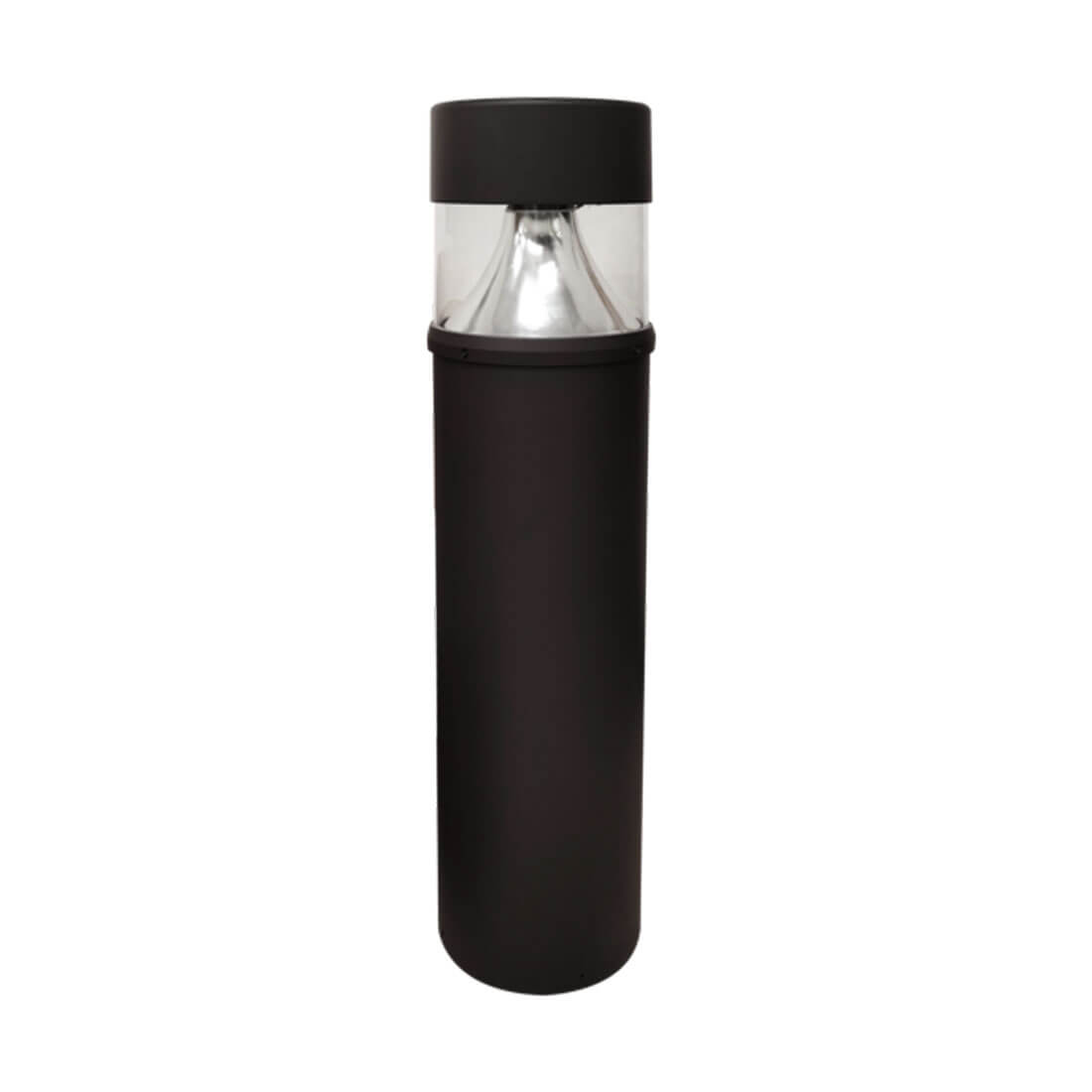 C-Lite 8-inch Round LED Bollard | Flat Top | C-BD-B Series | Up to 4818 Lumens | CCT Selectable | Bronze