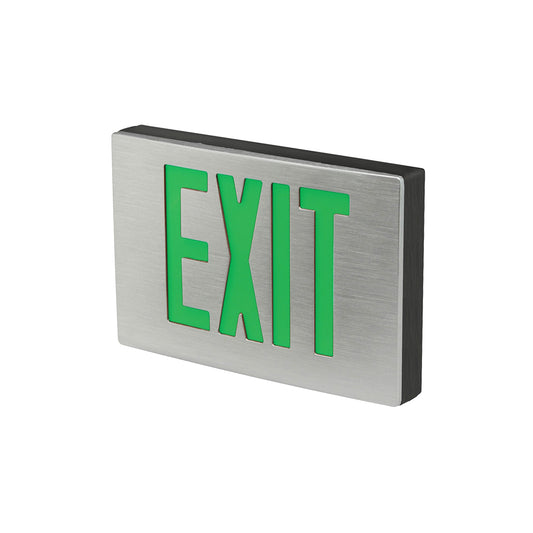 C-Lite LED Aluminum Exit Sign | Single or Double Face | Green or Red Letters | AC Only or Battery Backup | With or Without Self-Test