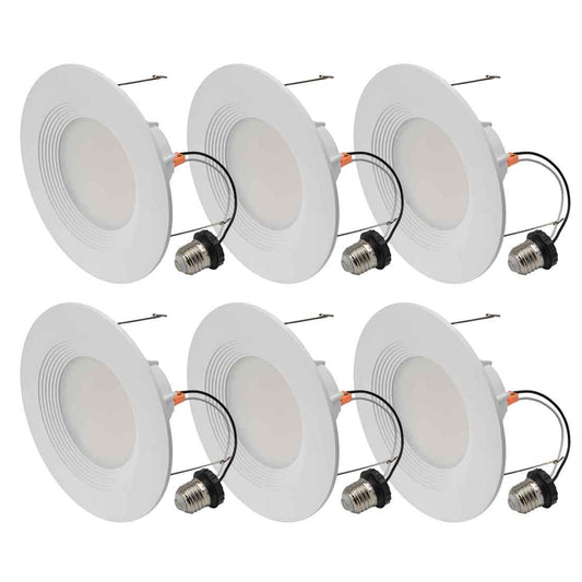C-Lite Premium LED 6-inch Downlight Retrofit Kit | C-DL6-A Series | 650 Lumens | 4000K | White | 6-Pack