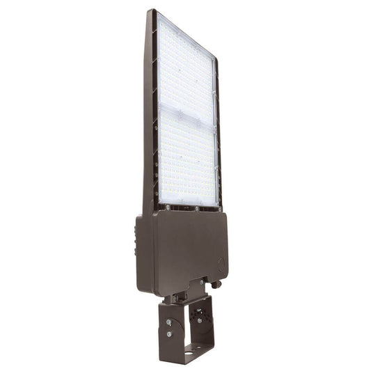 GKOLED® LED Area Light w/ Yoke Mount | 347-480V | Type 3 | GKOALG5 Series | 42,000 Lumens | 300W | 5000K | Dark Bronze