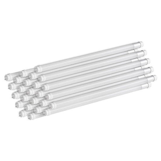 C-Lite T8 LED Tube Lights | C-T8 Series | Double End Powered Ballast Bypass | 9W | 3500K | 2-Foot | 25-Pack