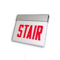 C-Lite LED Surface Edgelit Stair Sign | C-EE-A-CHI Series | Single or Double Face | Battery Backup or AC only