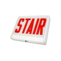 C-Lite LED Stair Sign | C-EE-A-CHI Series | Single or Double Face Steel | Battery Backup or AC Only | White