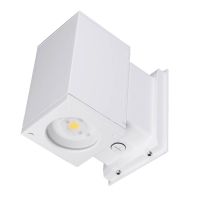 NICOR® LED Square Wall Sconce | OWCQ Series | Up or Down | 4000K | White