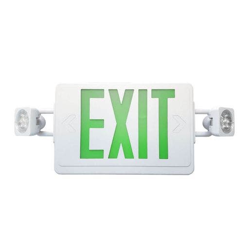 C-Lite LED Exit & Emergency Light Combo | Battery Backup | Green ...