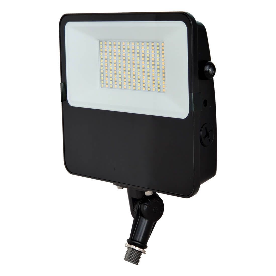 Series-7 Low Voltage Compact 40W LED Landscape Flood Light with 1/2  Threaded Knuckle Mount